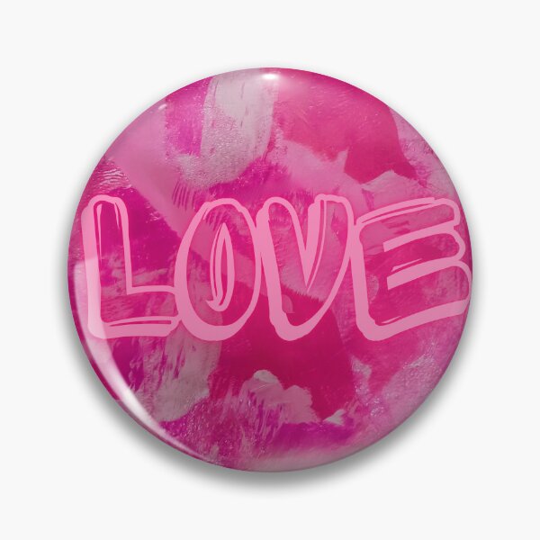 Item preview, LOVE Neon Pink Graffiti Pink Abstract Print designed and sold by FABOArt.