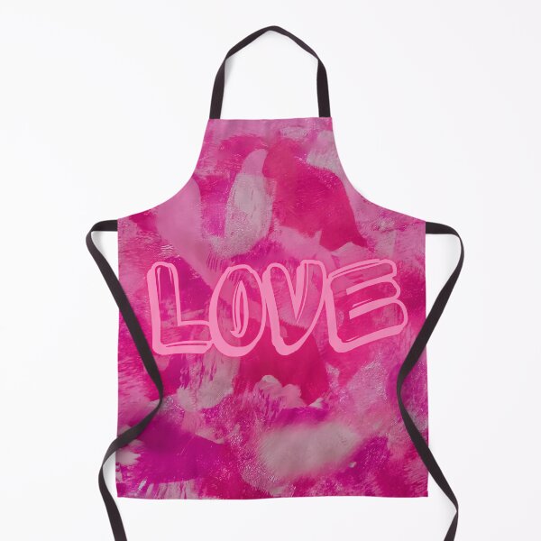Item preview, LOVE Neon Pink Graffiti Pink Abstract Print designed and sold by FABOArt.