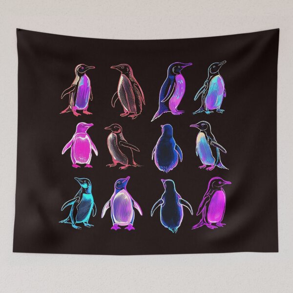Item preview, Neon penguins  designed and sold by Brendon987.