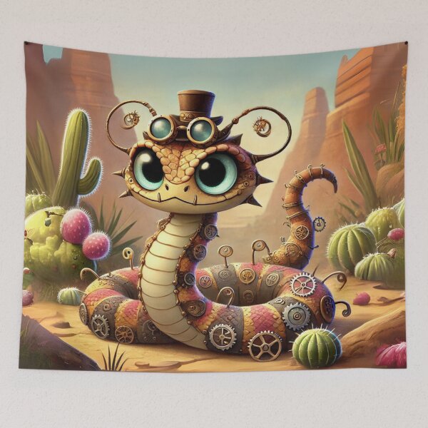 Item preview, Steampunk Spider-Tailed Horned Viper designed and sold by Sillytoe.