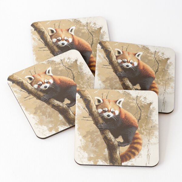 Item preview, Red Panda climbing a tree designed and sold by SetMyHeart.