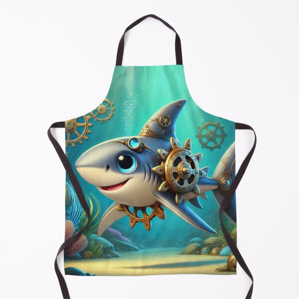 Aperçu de l'œuvre Requin toupie Steampunk créée et vendue par Sillytoe.