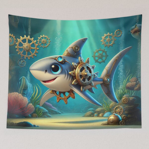 Item preview, Steampunk Spinner Shark designed and sold by Sillytoe.