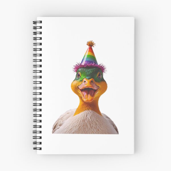 Item preview, Duck Birthday Party Hat Happy Balloons Celebrations Cute  designed and sold by CheeseBlueprint.