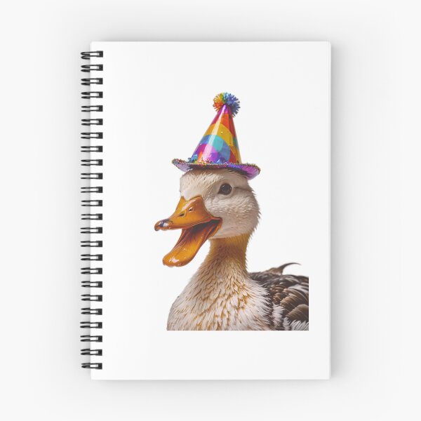 Item preview, Duck Birthday Party Hat Happy Balloons Celebrations Cute  designed and sold by CheeseBlueprint.