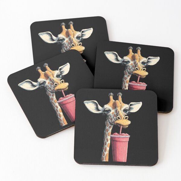 Item preview, Drinking animals: smoothie sippin giraffe designed and sold by matixxx.