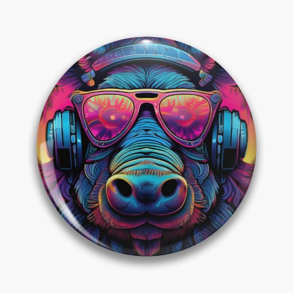 Item preview, Warthog in headphones and shades graffiti style  designed and sold by Boxing Kangaroo Retail Company.