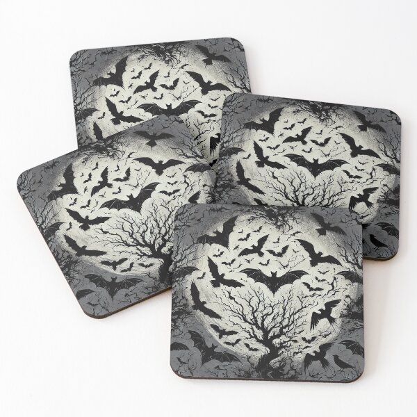 Item preview, Dark Design with Bats and Trees designed and sold by PsycheBrain.
