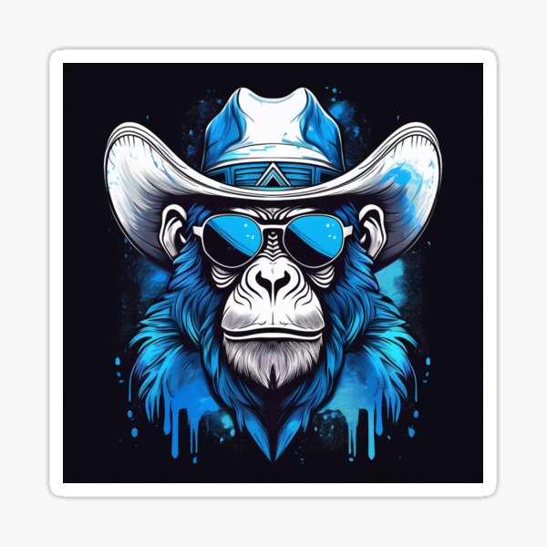 Item preview, Chimp in hat and shades Graffiti Style designed and sold by Boxing Kangaroo Retail Company.