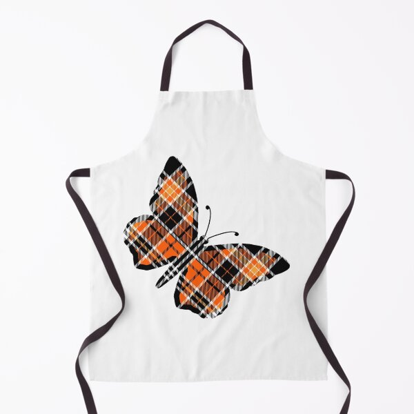 Item preview, Orange and Black Twill Plaid Monarch Butterfly 1 designed and sold by Chad K Art.