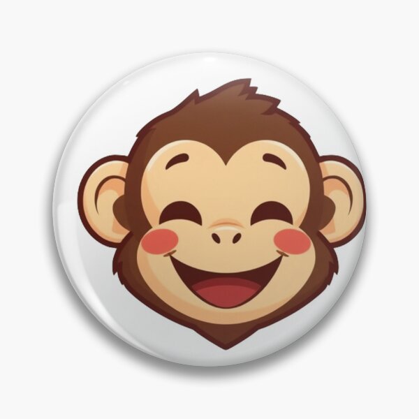 Item preview, Happy Monkey Face designed and sold by OhshunStudios.