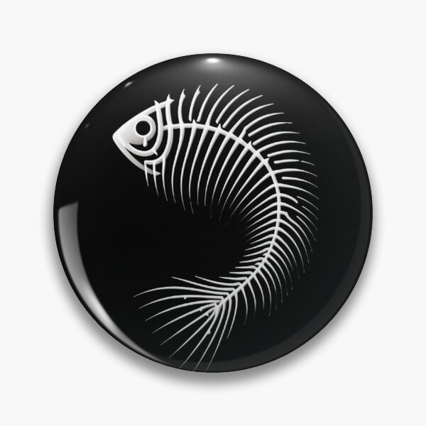 Item preview, Curved Abstract Fishbone, Black / No Background, Big Pattern designed and sold by GaborSkeleton.