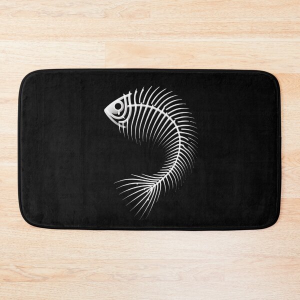 Item preview, Curved Abstract Fishbone, Black / No Background, Big Pattern designed and sold by GaborSkeleton.