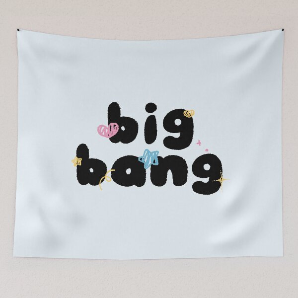 Item preview, Big Bang Group Y2K Preppy Black and White Typography Design designed and sold by HELL0WBELLO.