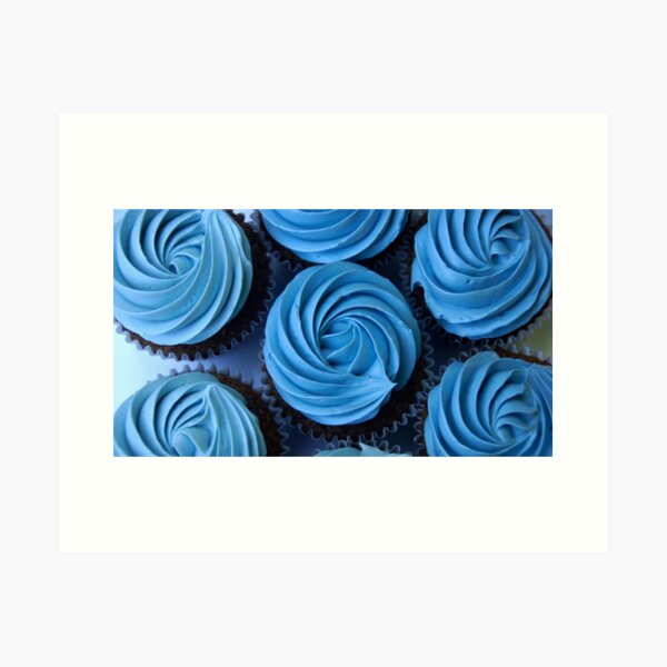 Item preview, Blue Cupcakes by Adelaide artist Avril Thomas at Magpie Springs designed and sold by MagpieSprings.