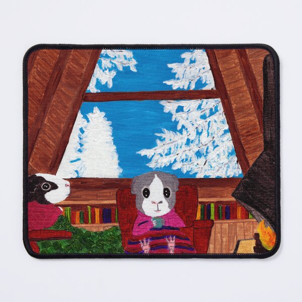 Item preview, Guinea Pig Snapshot - Cozy Thorfy and Camille designed and sold by Guinea Pigs and Books.