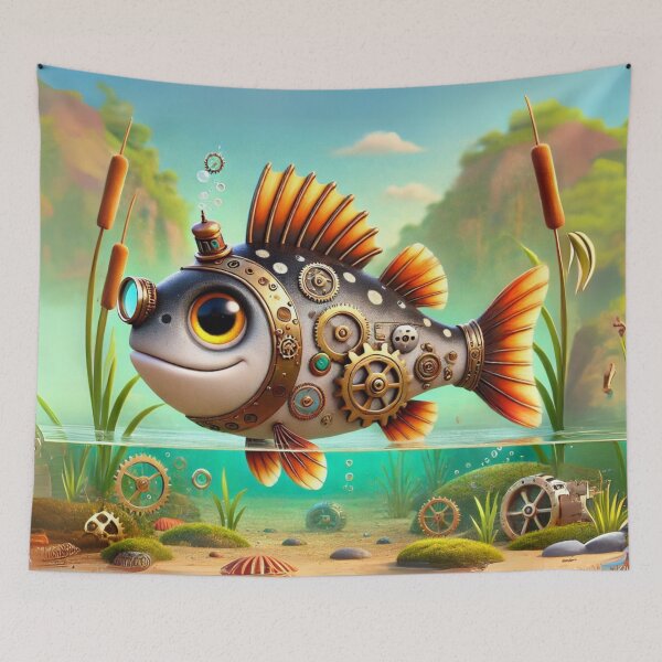 Item preview, Steampunk Spotted Bass designed and sold by Sillytoe.