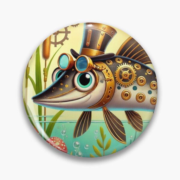 Item preview, Steampunk Spotted Gar designed and sold by Sillytoe.