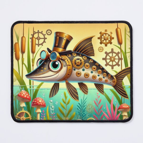 Item preview, Steampunk Spotted Gar designed and sold by Sillytoe.