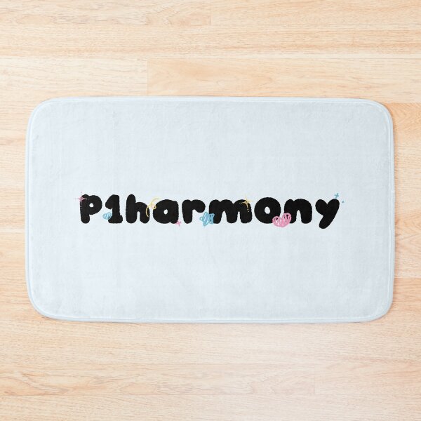 Item preview, P1Harmony Group Y2K Preppy Black and White Typography Design designed and sold by HELL0WBELLO.