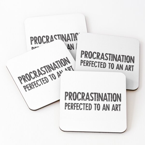 Item preview, Procrastination Perfected to an Art - Ironic Typography for Students and Office Procrastinators designed and sold by twisted-dot.
