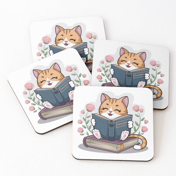 Item preview, Bookworm Kitty, Feline Bibliophile designed and sold by Coollzone.