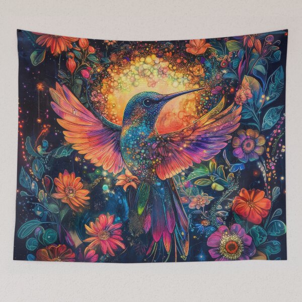 Item preview, Celestial Graffiti Punk Hummingbird Fantasy  designed and sold by MargaretWiktor.
