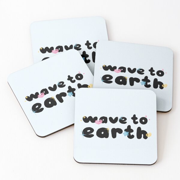 Item preview, Wave To Earth Group Y2K Preppy Black and White Typography Design designed and sold by HELL0WBELLO.