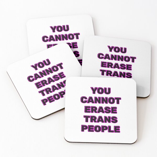 Item preview, You cannot erase trans people - Trans Rights designed and sold by Inspirationmotivation.
