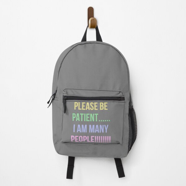 Item preview, PLEASE BE PATIENT… I AM MANY PEOPLE (pastel/grey) designed and sold by cheezino.