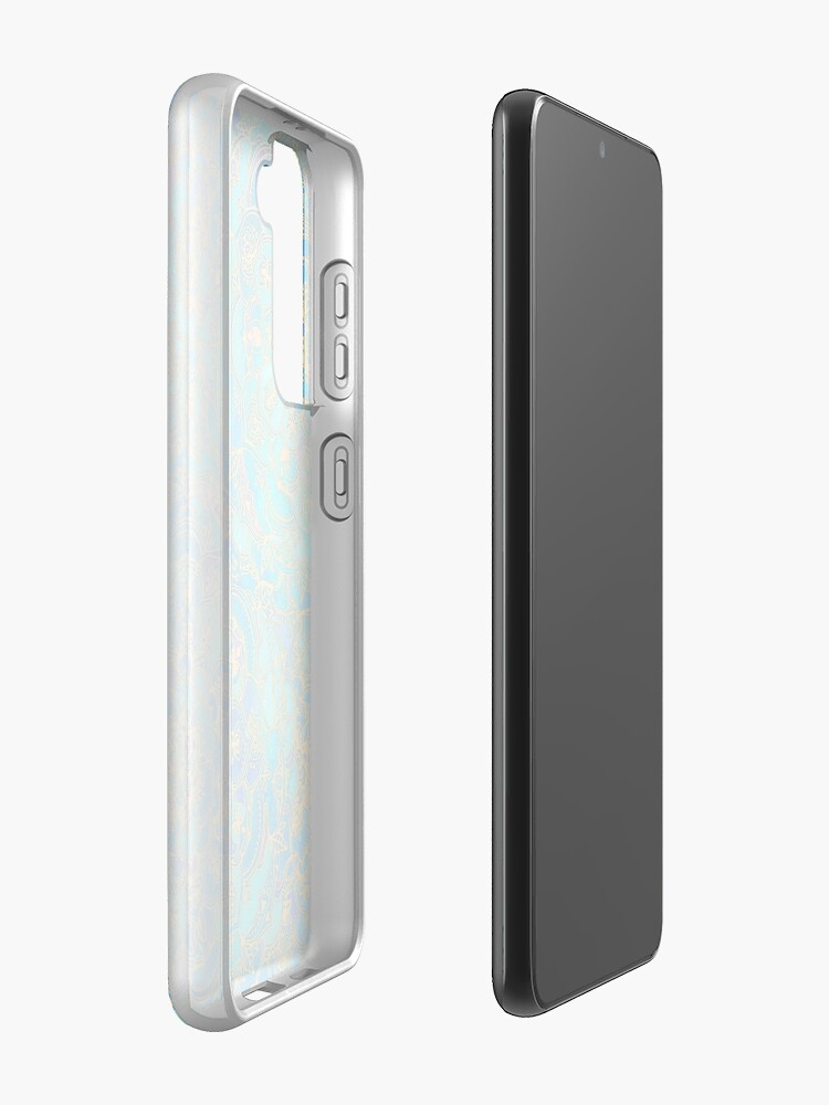 Alternate view of Sapphire & Jade Stained Glass Mandalas Samsung Galaxy Phone Case