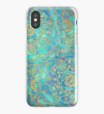 Sapphire & Jade Stained Glass Mandalas iPhone Case