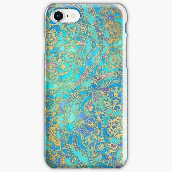 Sapphire & Jade Stained Glass Mandalas iPhone Snap Case