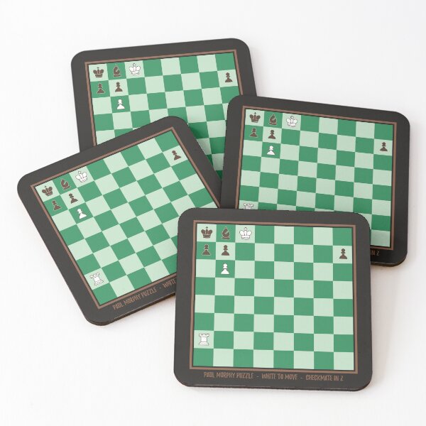 Item preview, Paul Morphy's Puzzle - Chess Puzzle - Green version designed and sold by avec magie.