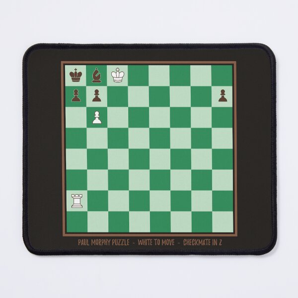 Item preview, Paul Morphy's Puzzle - Chess Puzzle - Green version designed and sold by avec magie.