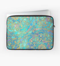 Sapphire & Jade Stained Glass Mandalas Laptop Sleeve