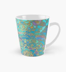 Sapphire & Jade Stained Glass Mandalas Tall Mug