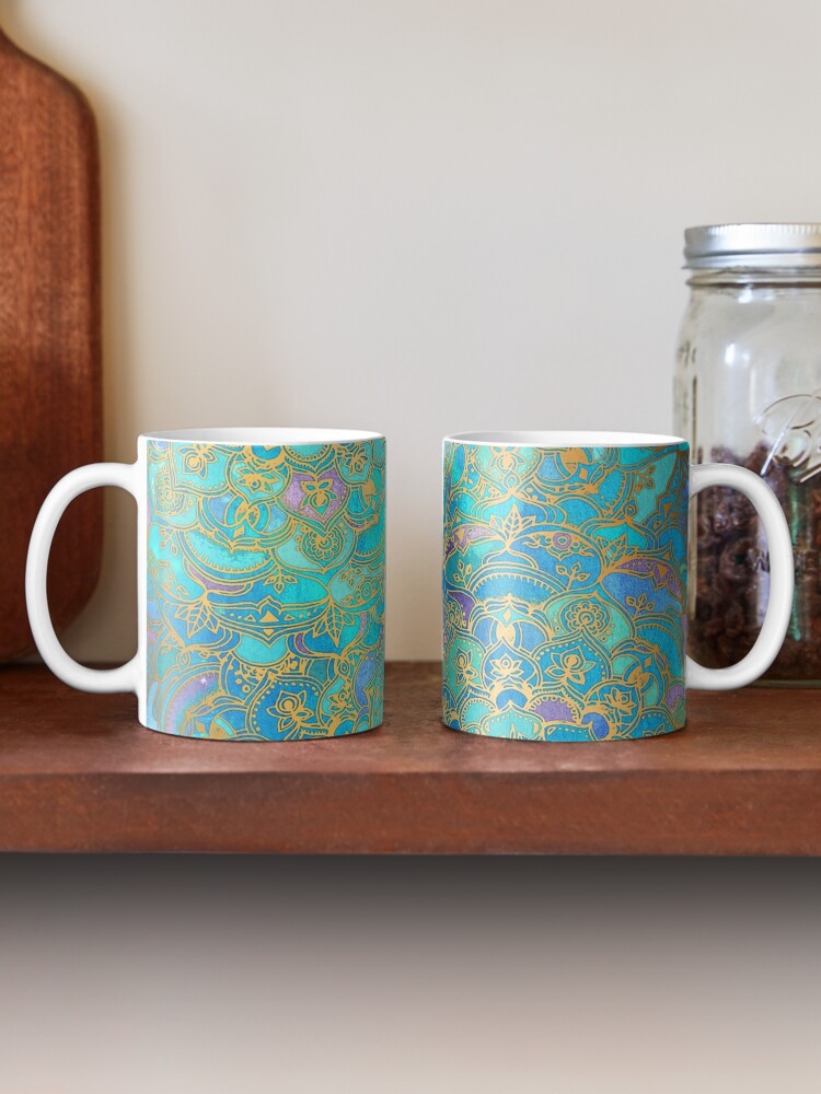 Colored Glass Coffee Mugs