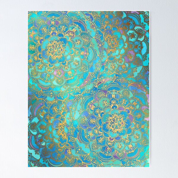Item preview, Sapphire & Jade Stained Glass Mandalas designed and sold by micklyn.