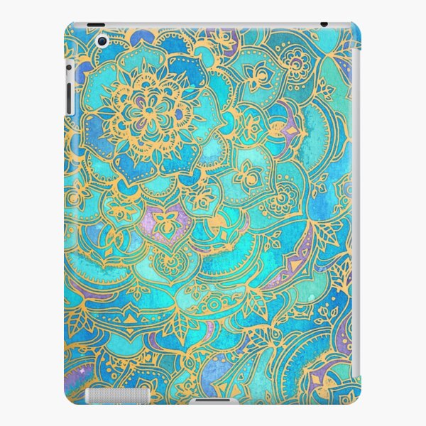 Sapphire And Jade Stained Glass Mandalas Ipad Case And Skin By Micklyn Redbubble 8779