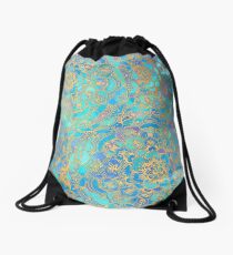 Mochila saco Sapphire & Jade Stained Glass Mandalas