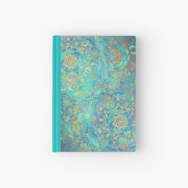 Sapphire & Jade Stained Glass Mandalas Hardcover Journal
