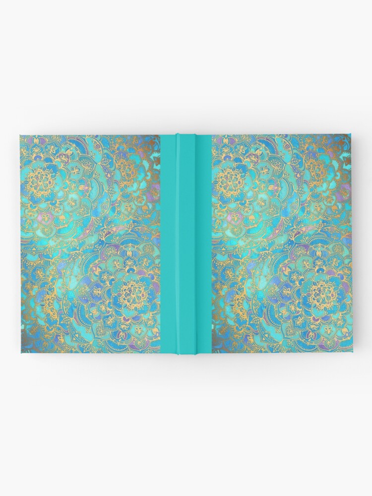 Alternate view of Sapphire & Jade Stained Glass Mandalas Hardcover Journal
