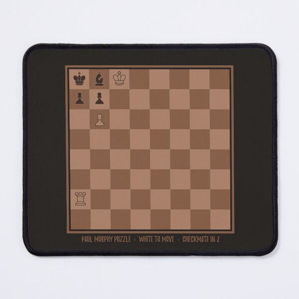Item preview, Paul Morphy's Puzzle - Chess Puzzle - Brown version designed and sold by avec magie.