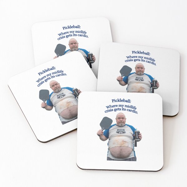 Item preview, Pickleball: Midlife Crisis Cardio Humor Design designed and sold by Not Just a Number Co..