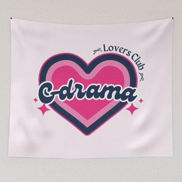 Item preview, C-Drama Lovers Club: Preppy Y2K Heart Design designed and sold by HELL0WBELLO.