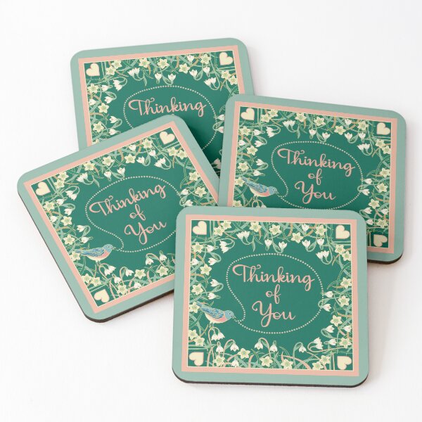 Item preview, Thinking of You Floral Greeting designed and sold by SusanFayeCarr.