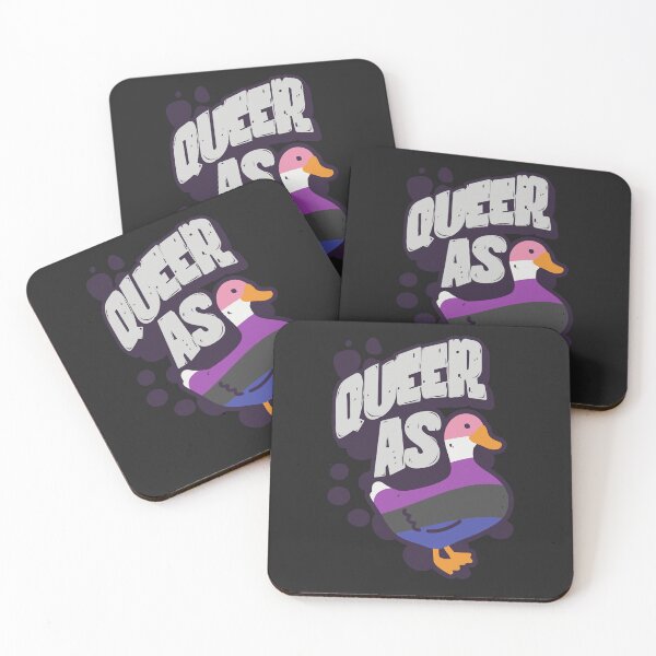 Item preview, Genderfluid Queer as Duck LGBT Pride Flag designed and sold by Clara Hollins.