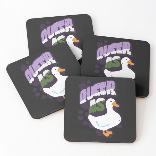Item preview, Genderqueer Queer as Duck LGBT Pride Flag designed and sold by Clara Hollins.