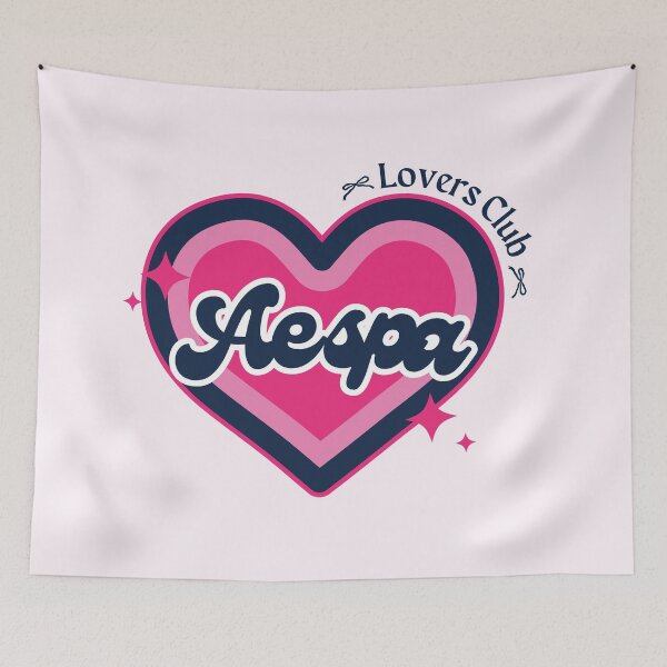 Item preview, Aespa Lovers Club: Y2K Preppy Heart Design designed and sold by HELL0WBELLO.